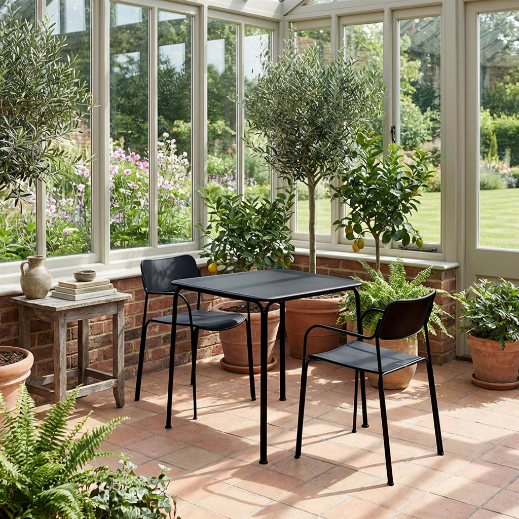 Grythyttan Stålmöbler Conservatory Dining Set - Curated by Holloways of Ludlow