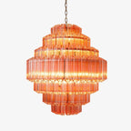 Pure White Lines Grande Palermo Chandelier