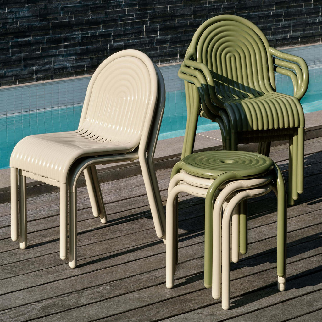 Tom Dixon Groove Garden Stool