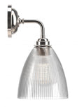 Outlet Fritz Fryer Ledbury Wall Light - Skinny Ribbed, Nickel