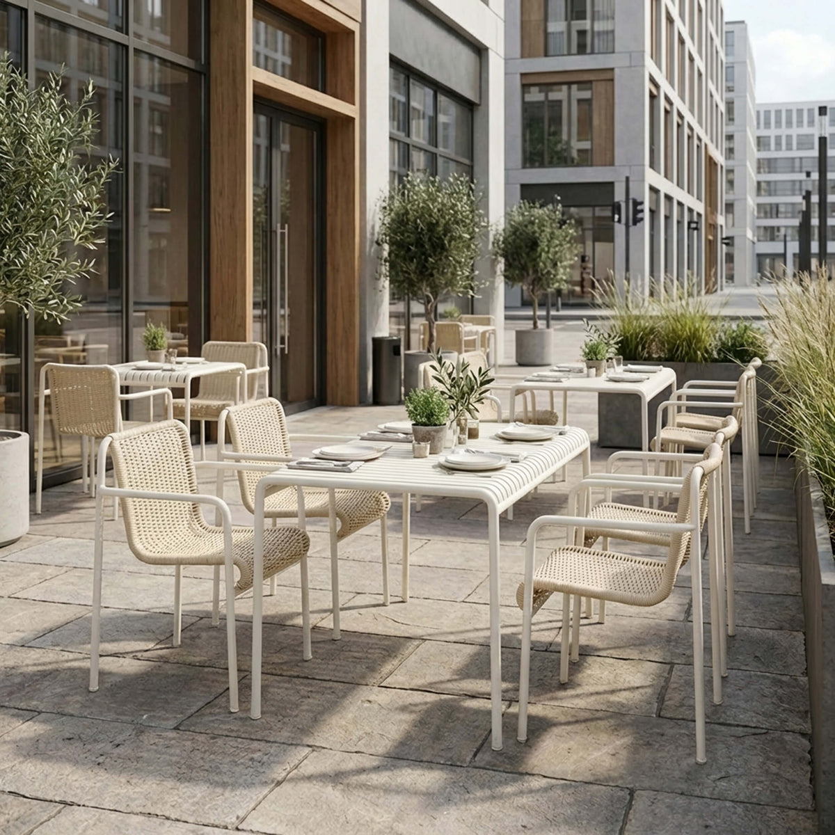 HAY Palissade Cord Garden Dining Set - Small - Curated by Holloways of Ludlow