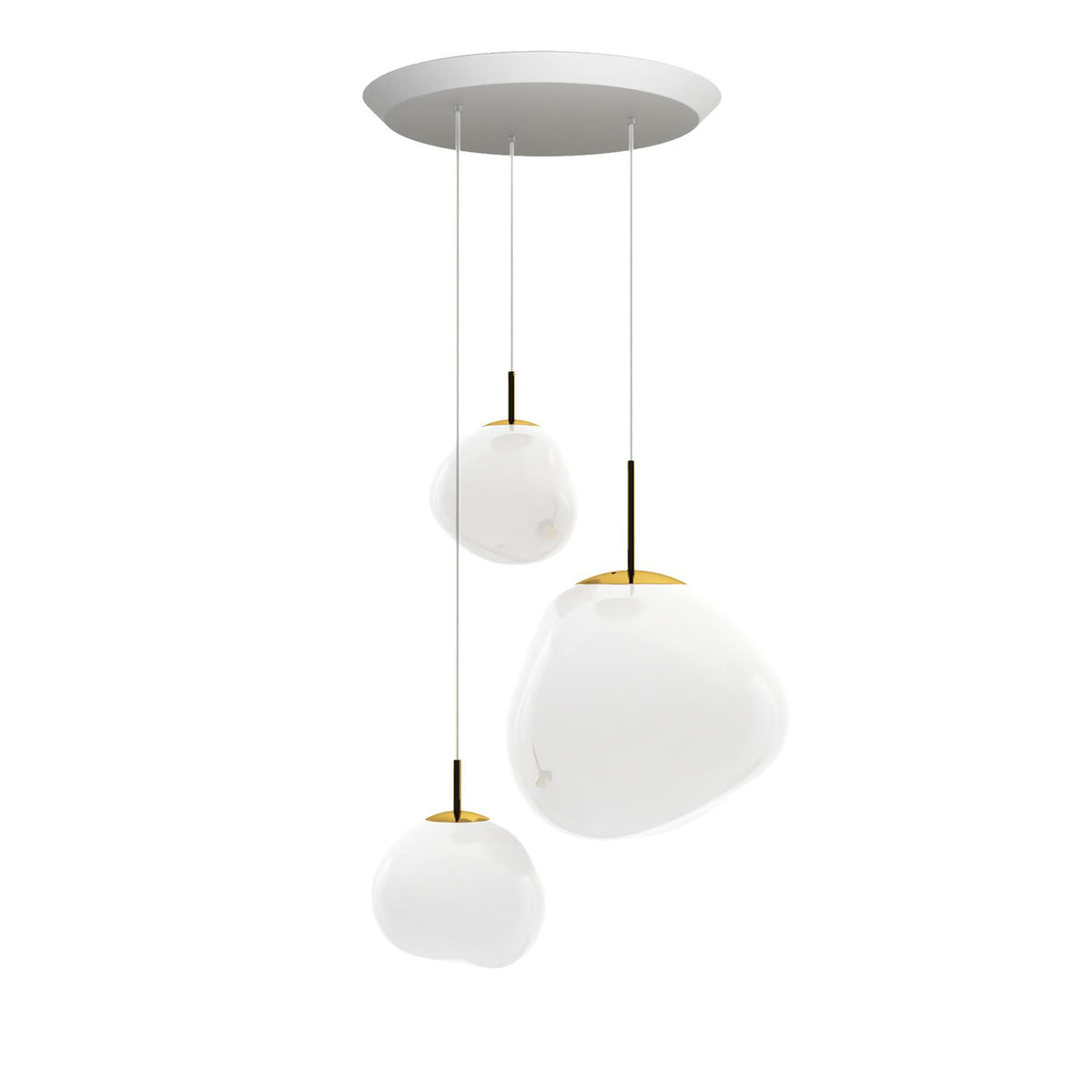 Tom Dixon Melt Trio System Round Cluster Pendant Light