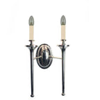 Limehouse Grosvenor Twin Wall Light in Nickel