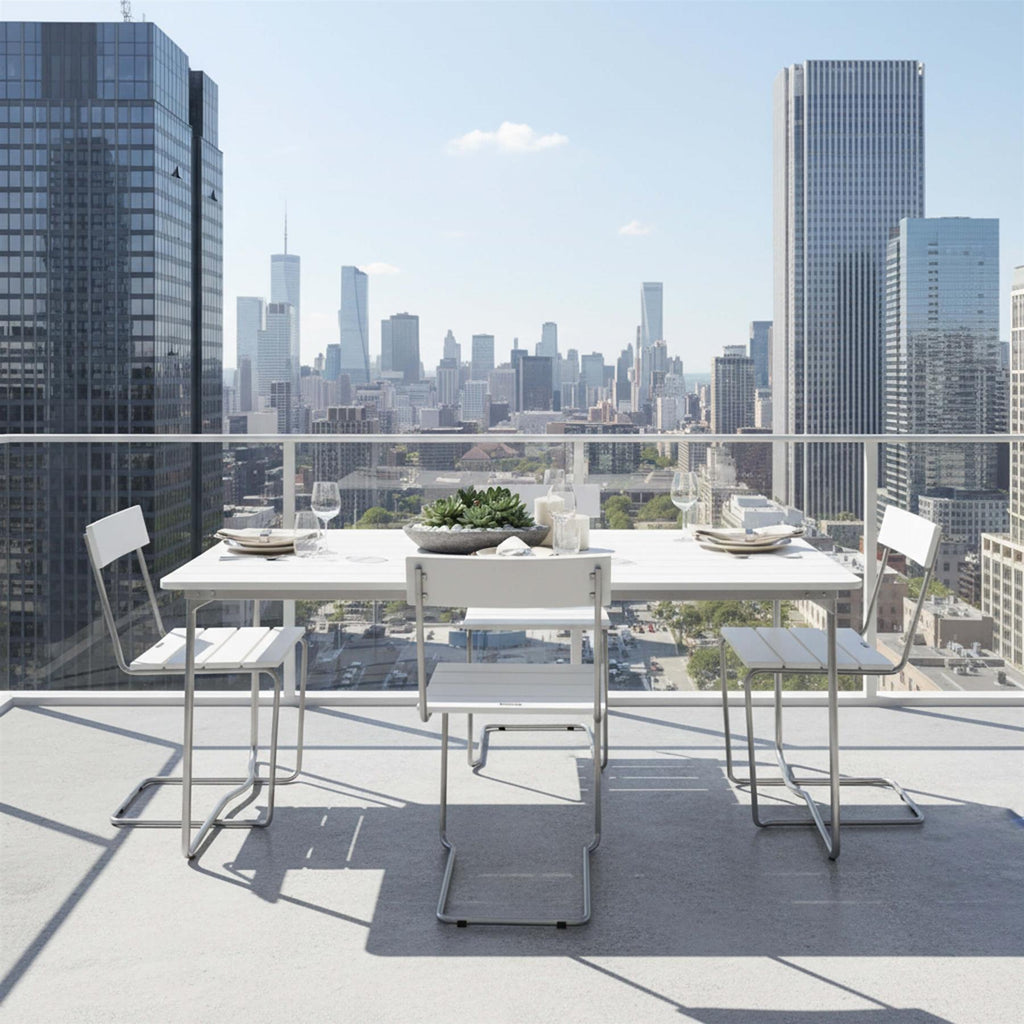 Grythyttan Stålmöbler Outdoor Dining Set - Medium - Curated by Holloways of Ludlow