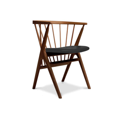 Outlet Sibast No 8 Dining Chair - Smoked Oak Oil, Dunes Anthracite Leather