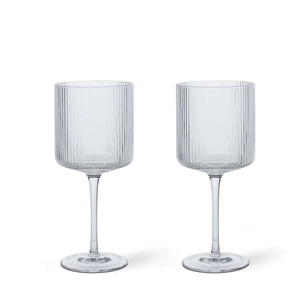 Ferm Living Ripple Red Wine Glasses - Set of 2