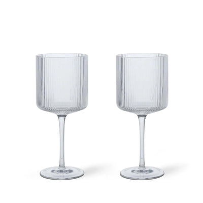 Ferm Living Ripple Red Wine Glasses - Set of 2