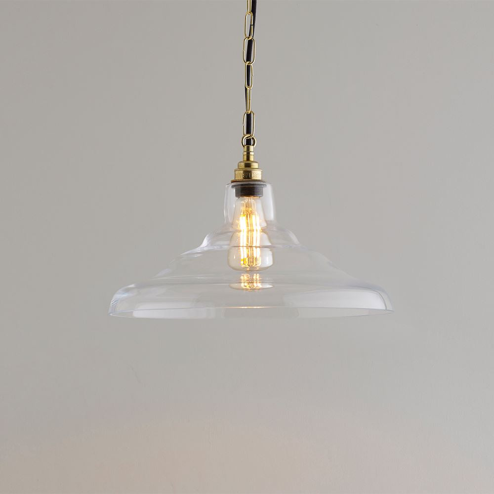 Davey Glass School Pendant Light