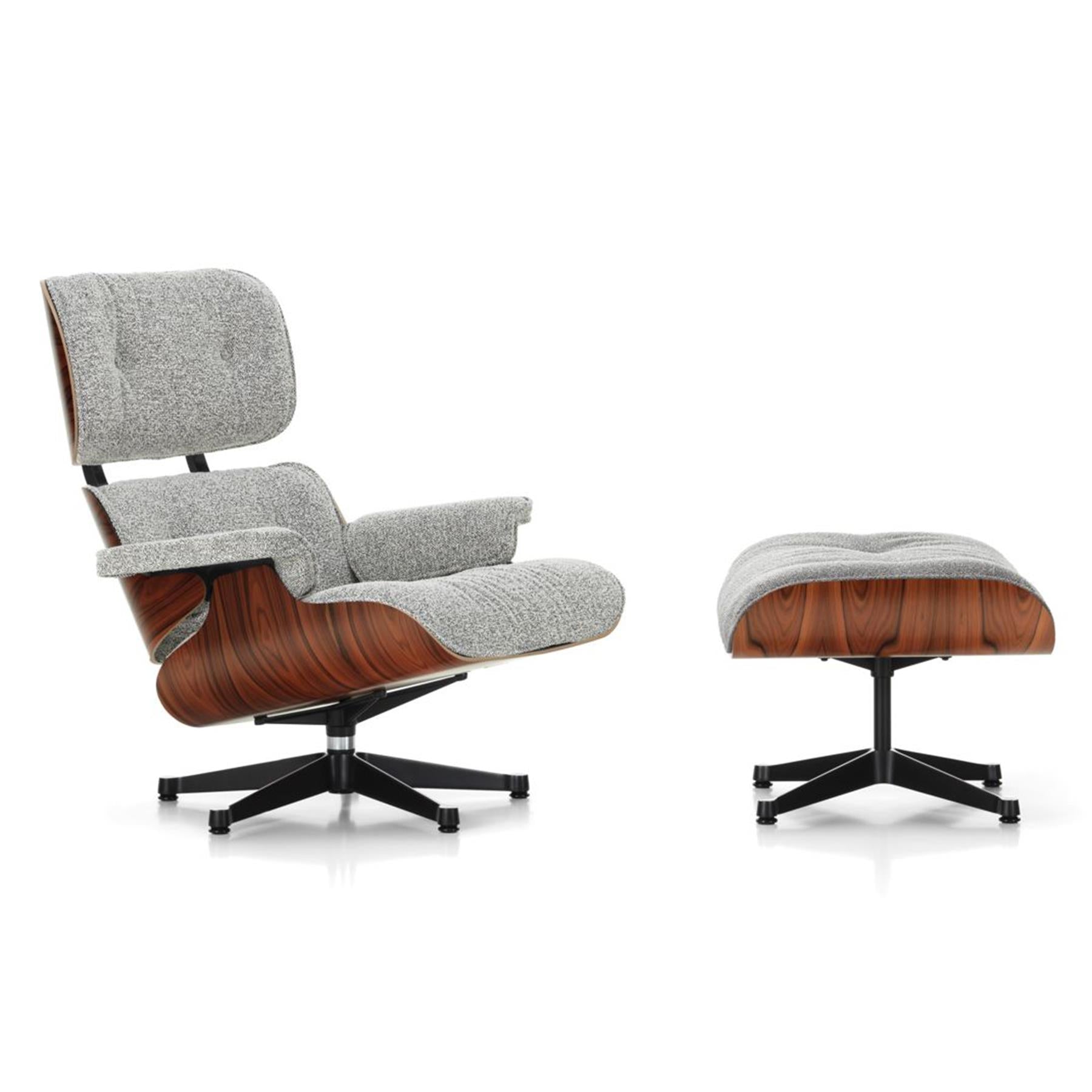 Vitra Eames Contemporary Lounge Chair and Footstool in Santos Palisander