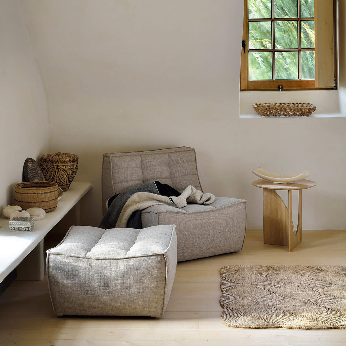Ethnicraft Geometric Side Table