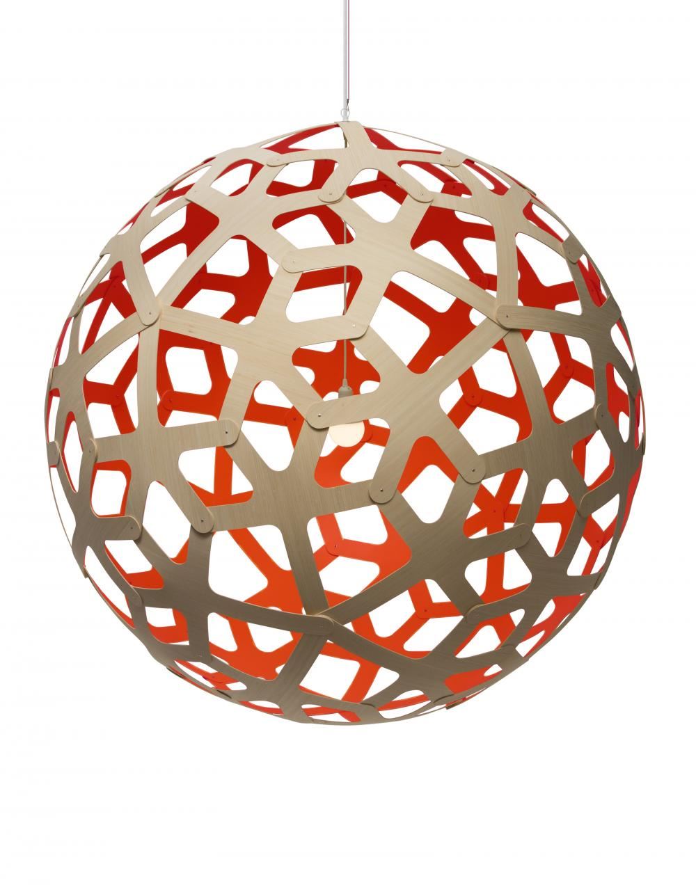 David Trubridge Coral Pendant Light - Colour Inside
