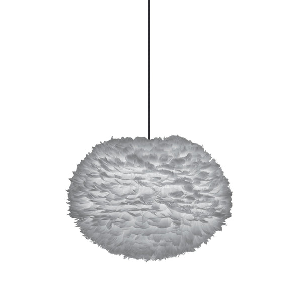 Outlet Umage Eos Pendant Light - Large, Light Grey, Black Cord Set
