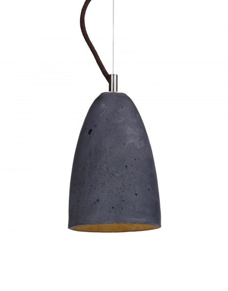 Outlet Febe pendant - XS - anthracite, Steel, Matching concrete ceiling rose