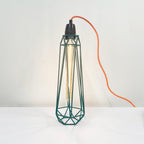 Diamond cage table lamp