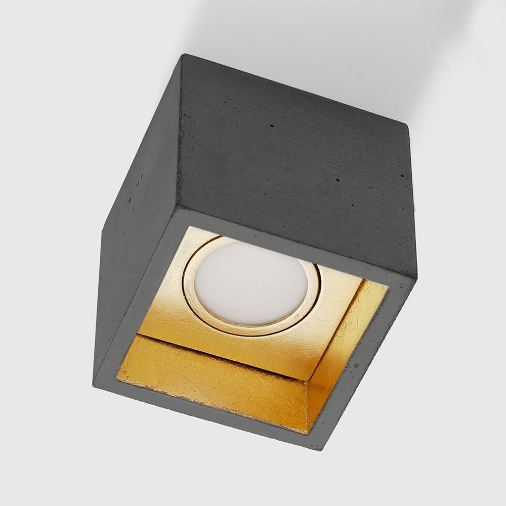Concrete box ceiling light