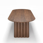 DK3 Plush Extendable Dining Table - 4cm Thick Table Top, Oval