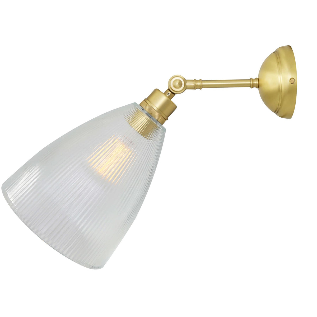 Mullan Lighting Hale Prismatic Railway Glass Wall Light