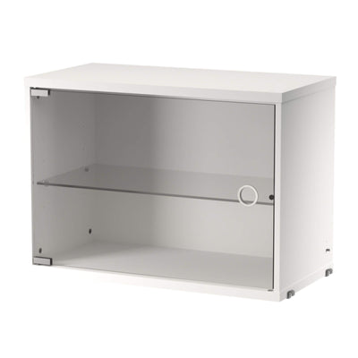 String Furniture Display Cabinet With Swing Glass Door