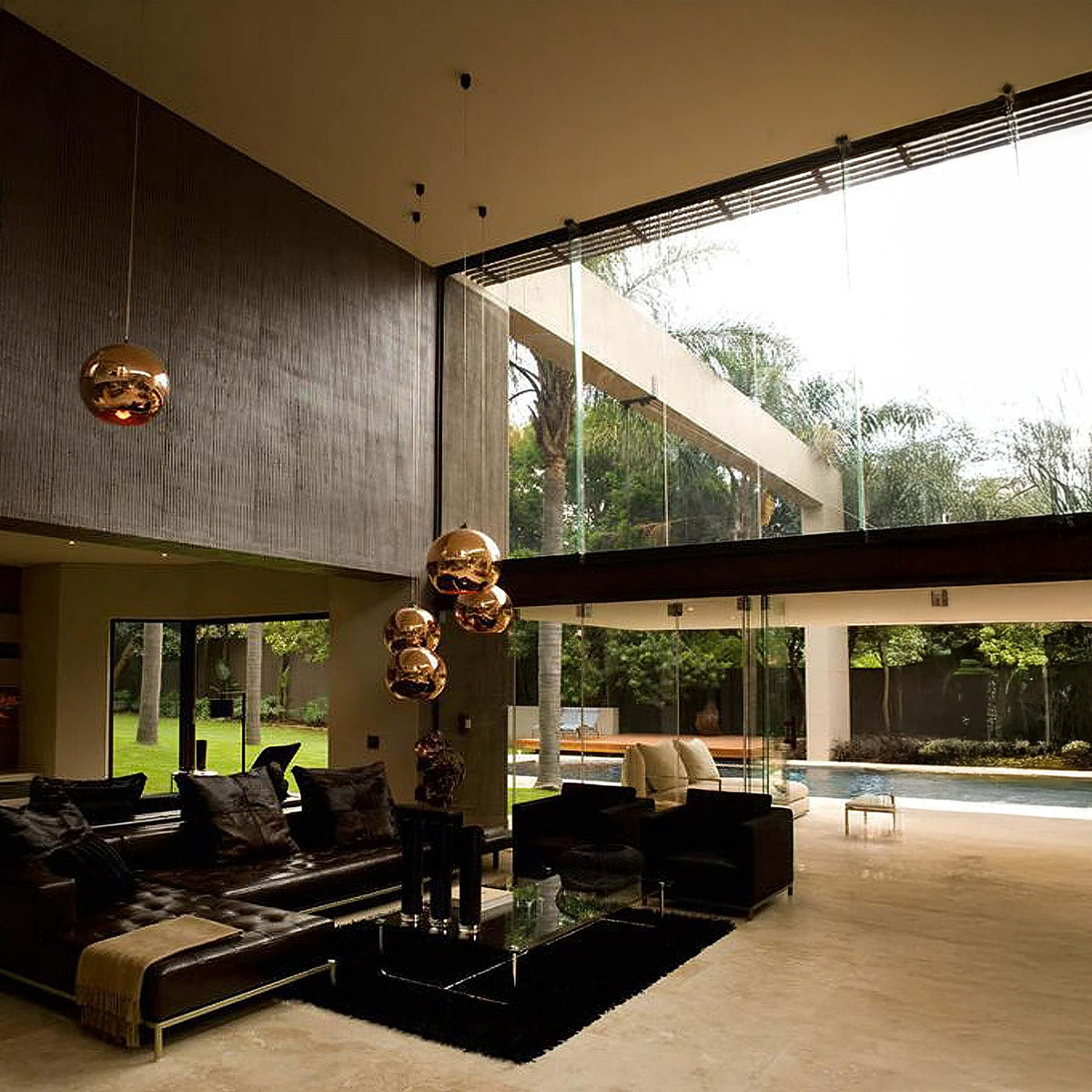 Tom Dixon Copper Round Pendant Light