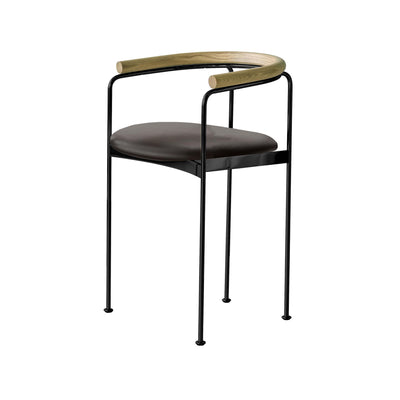 DK3 Baia Counter Stool with Wooden Back