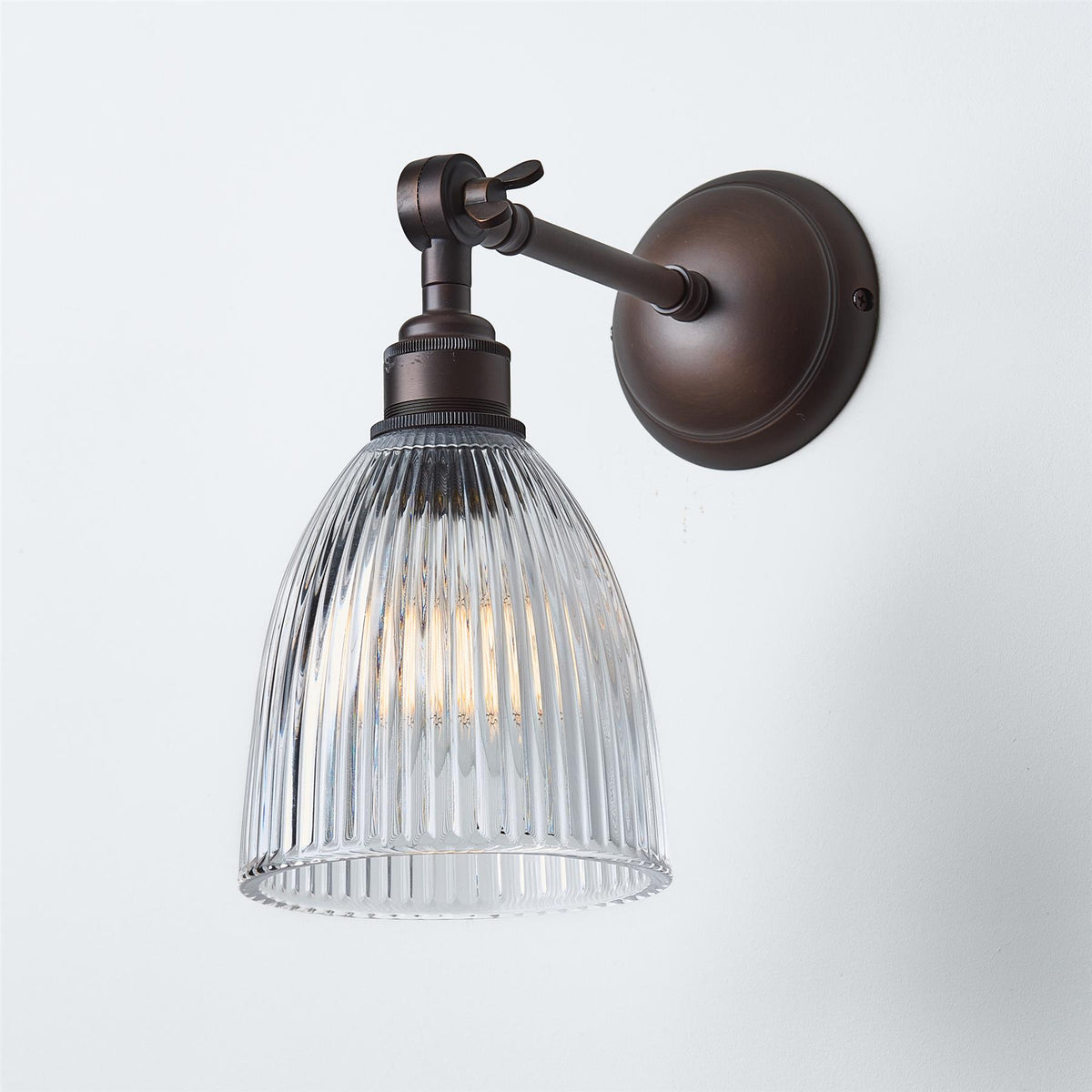 Old School Electric Elongated Prismatic Wall Light - Adjustable Arm