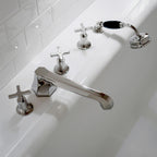 Lefroy Brooks Mackintosh Five Hole Bath Set with Diverter & Pull Out Shower MH1260