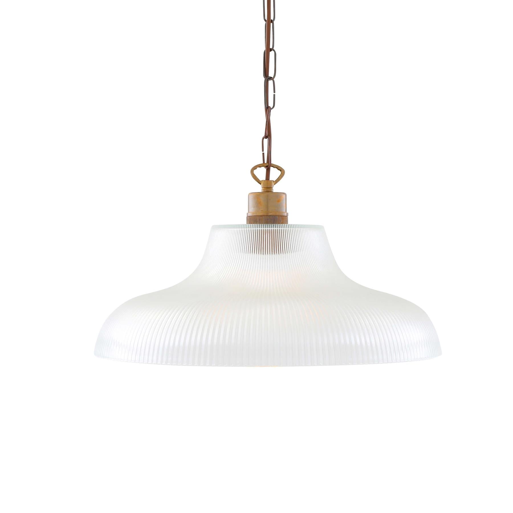 Mullan Lighting London Prismatic Railway Glass Pendant Light