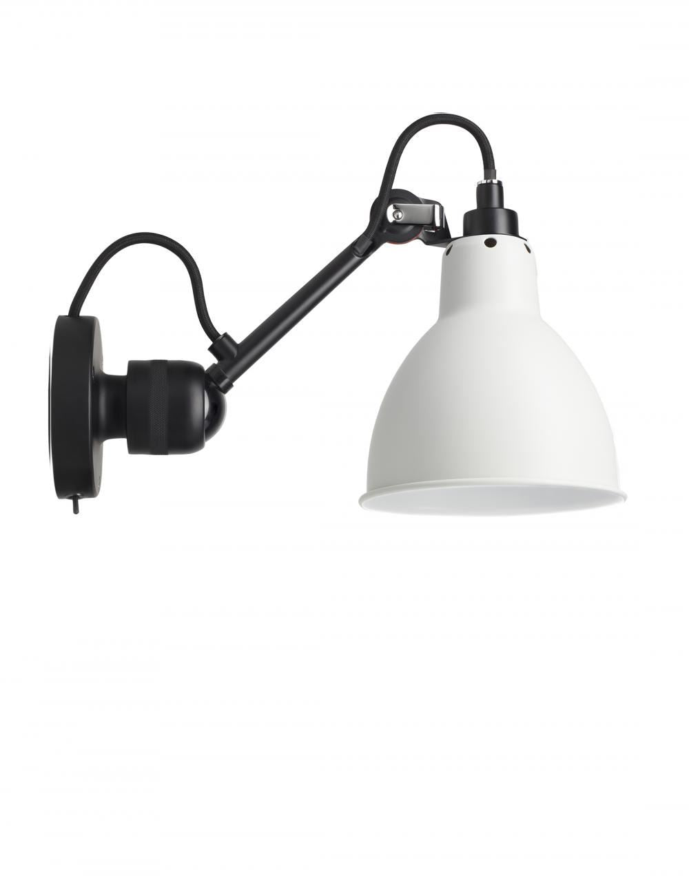 DCW Editions Lampe Gras 304 Small Wall Light - Black Arm