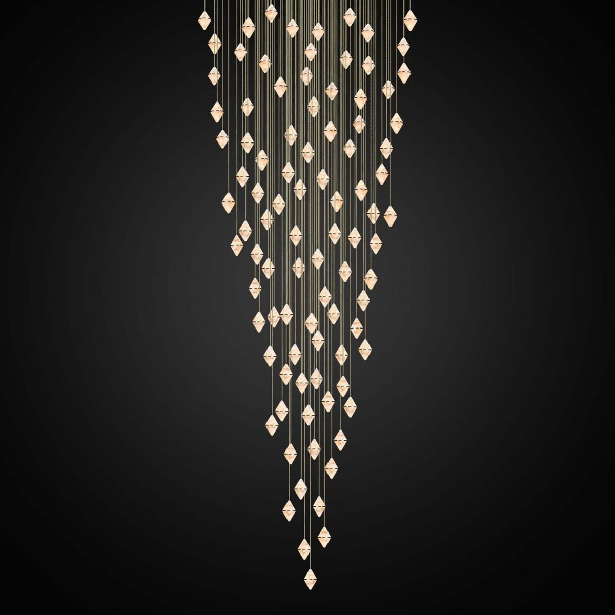 Marc Wood Gem Conical Cluster Pendant Light