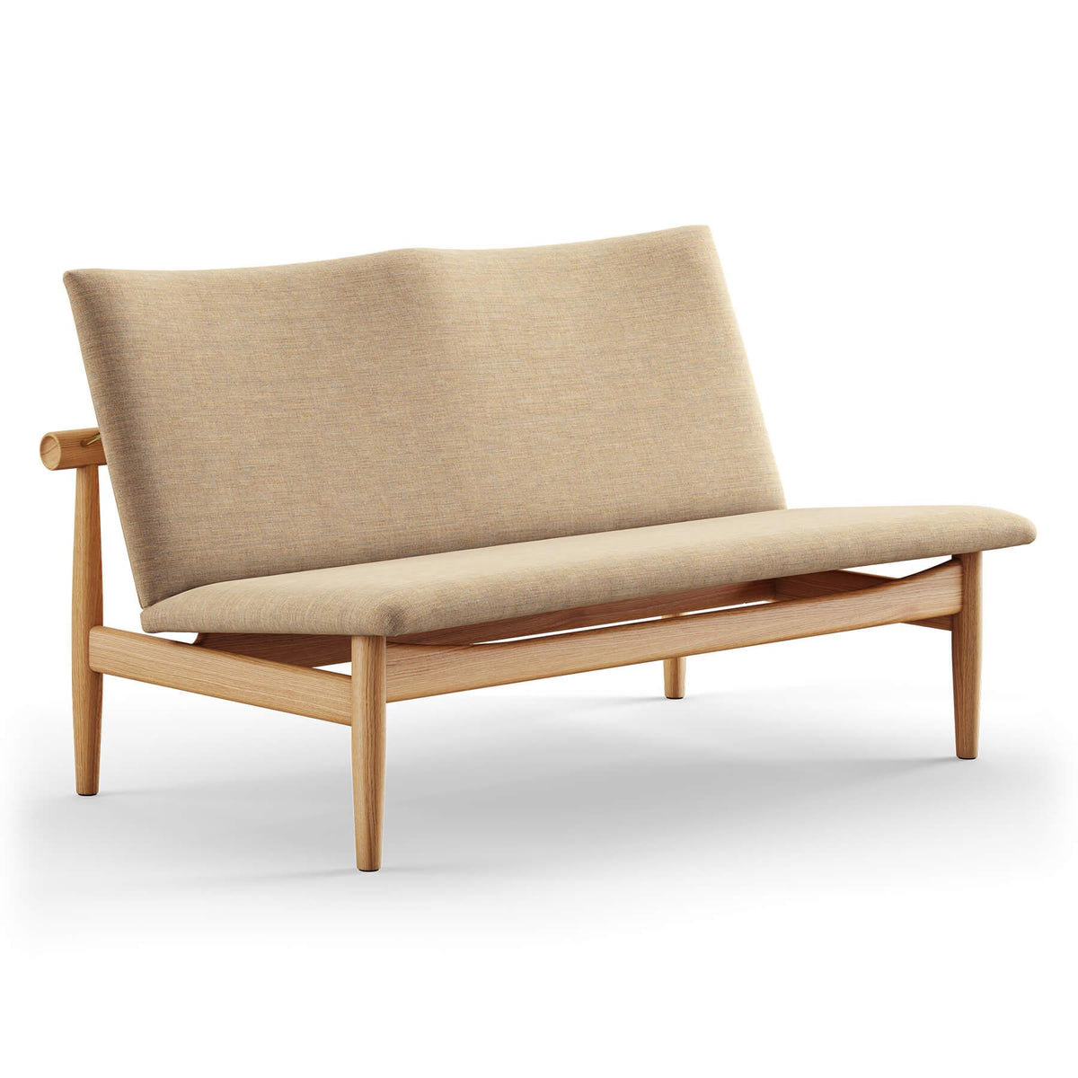 Finn Juhl The Japan 2 Seater Sofa in Dark Oiled Oak