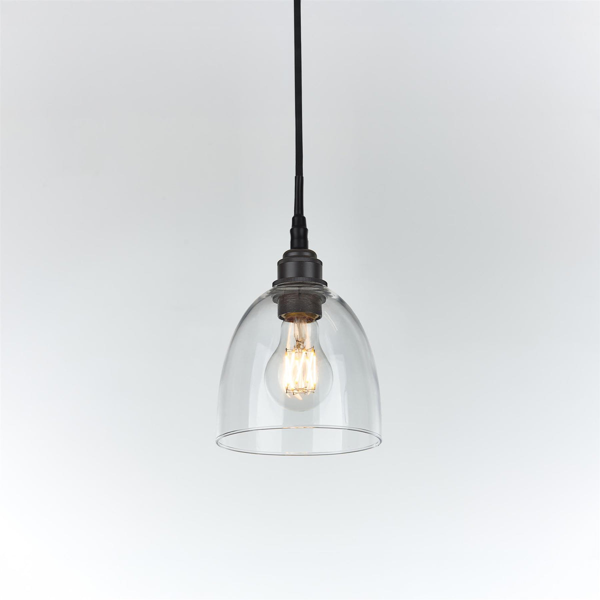 Old School Electric Bell Blown Glass Pendant : Bathroom Version
