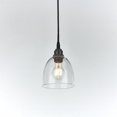 Old School Electric Bell Blown Glass Pendant : Bathroom Version