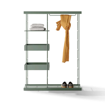 Treku Bost Open Wardrobe - Moss Green