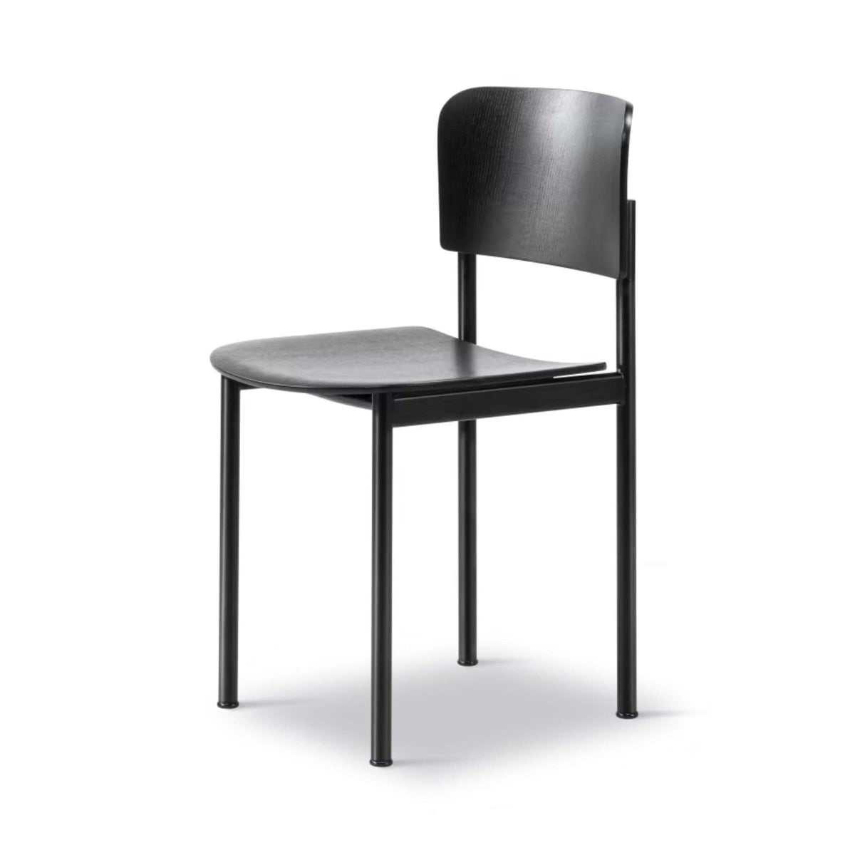 Fredericia Plan Dining Chair with Metal Legs