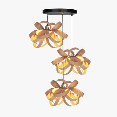 Tom Raffield Skipper Trio Cluster Pendant Light