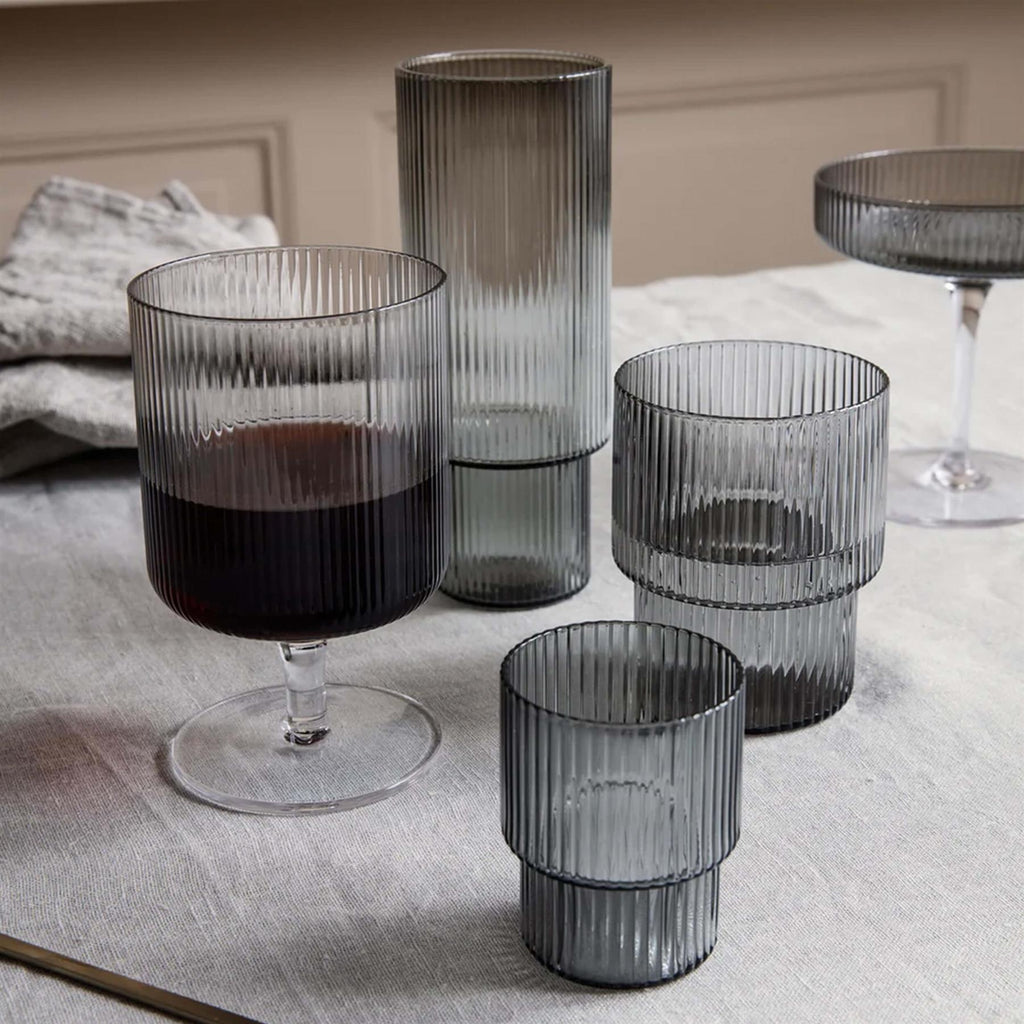 Ferm Living Ripple Glasses - Set of 4