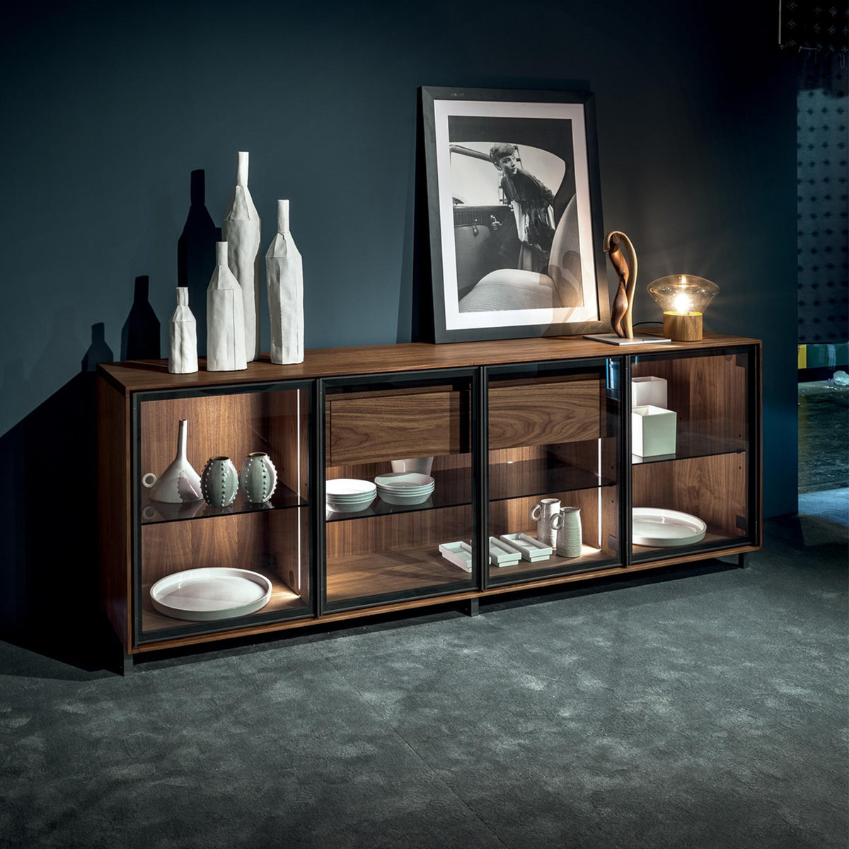 Riva 1920 Pandora Sideboard Glass Doors