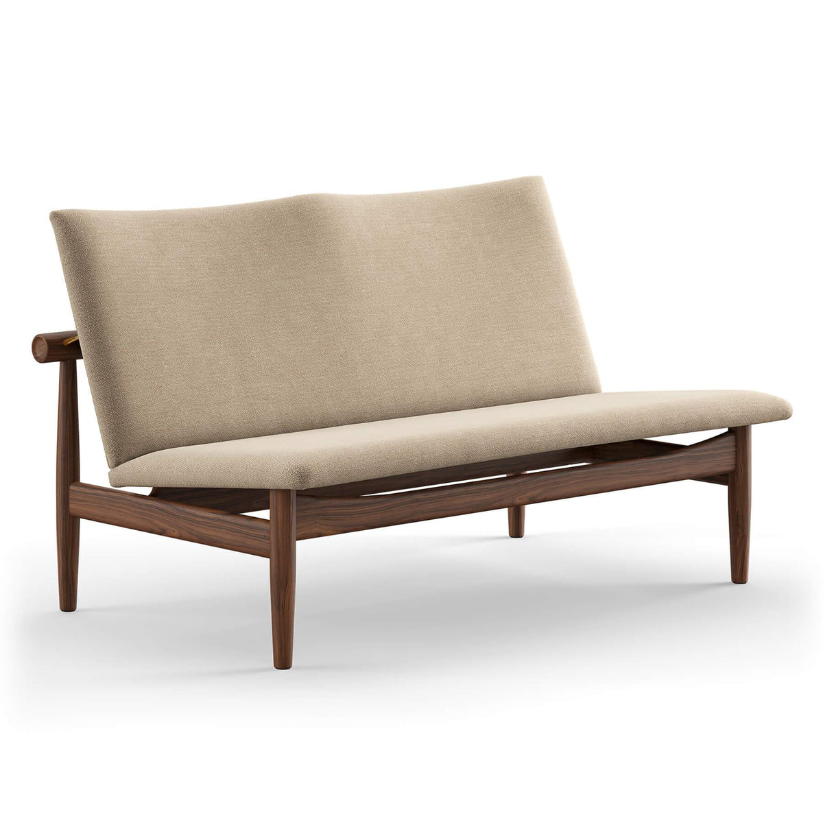 Finn Juhl The Japan 2 Seater Sofa in Walnut
