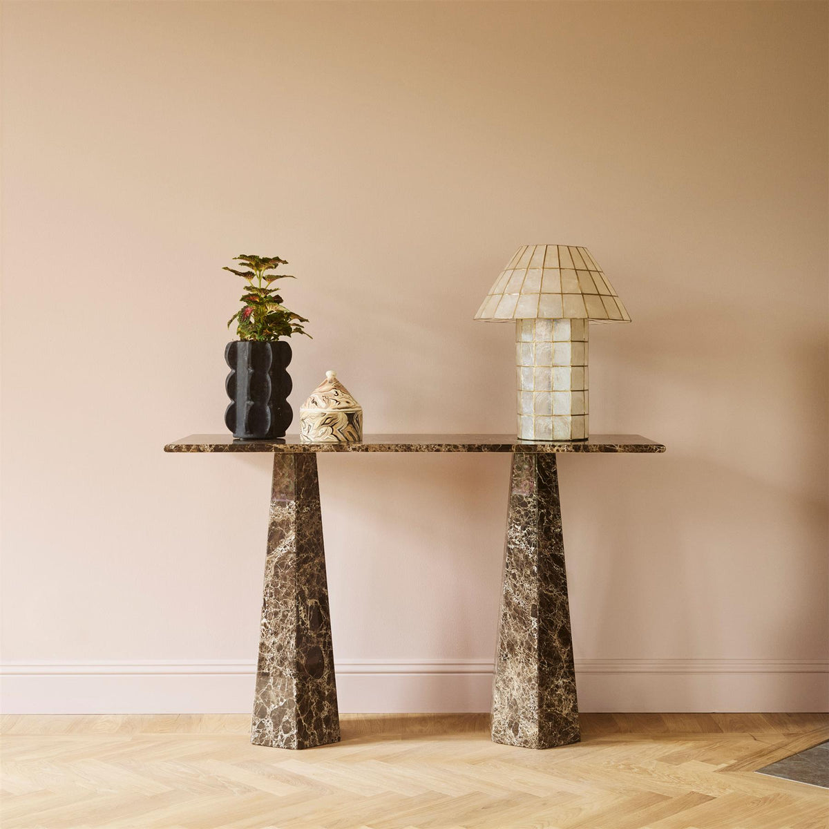 Dusty Deco Hexagon Console Table