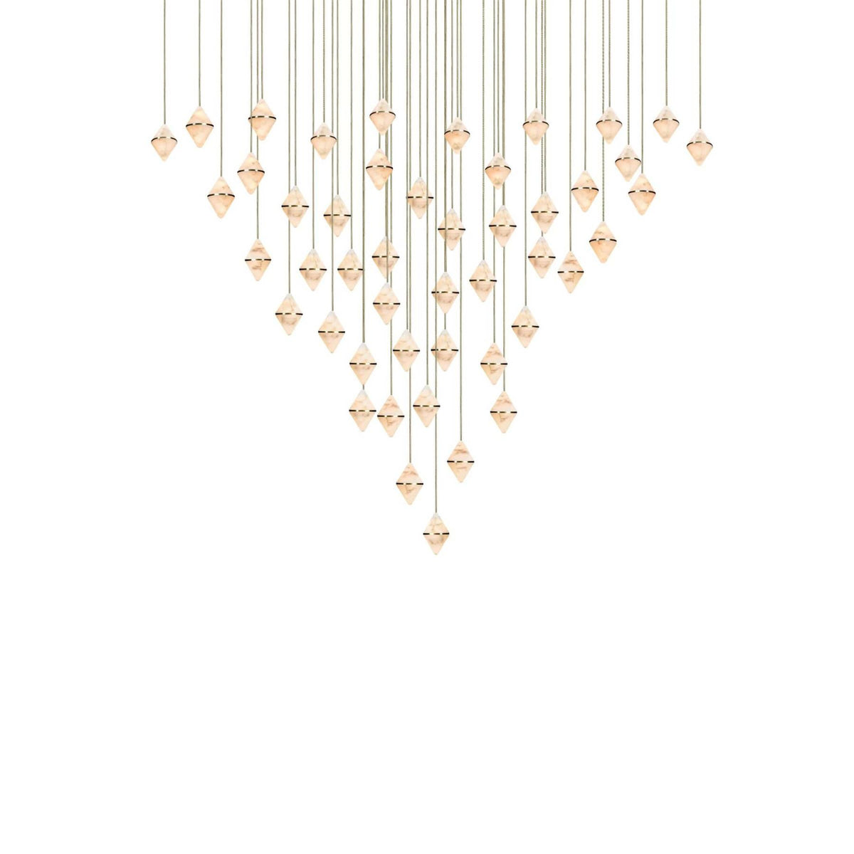 Marc Wood Gem Conical Cluster Pendant Light