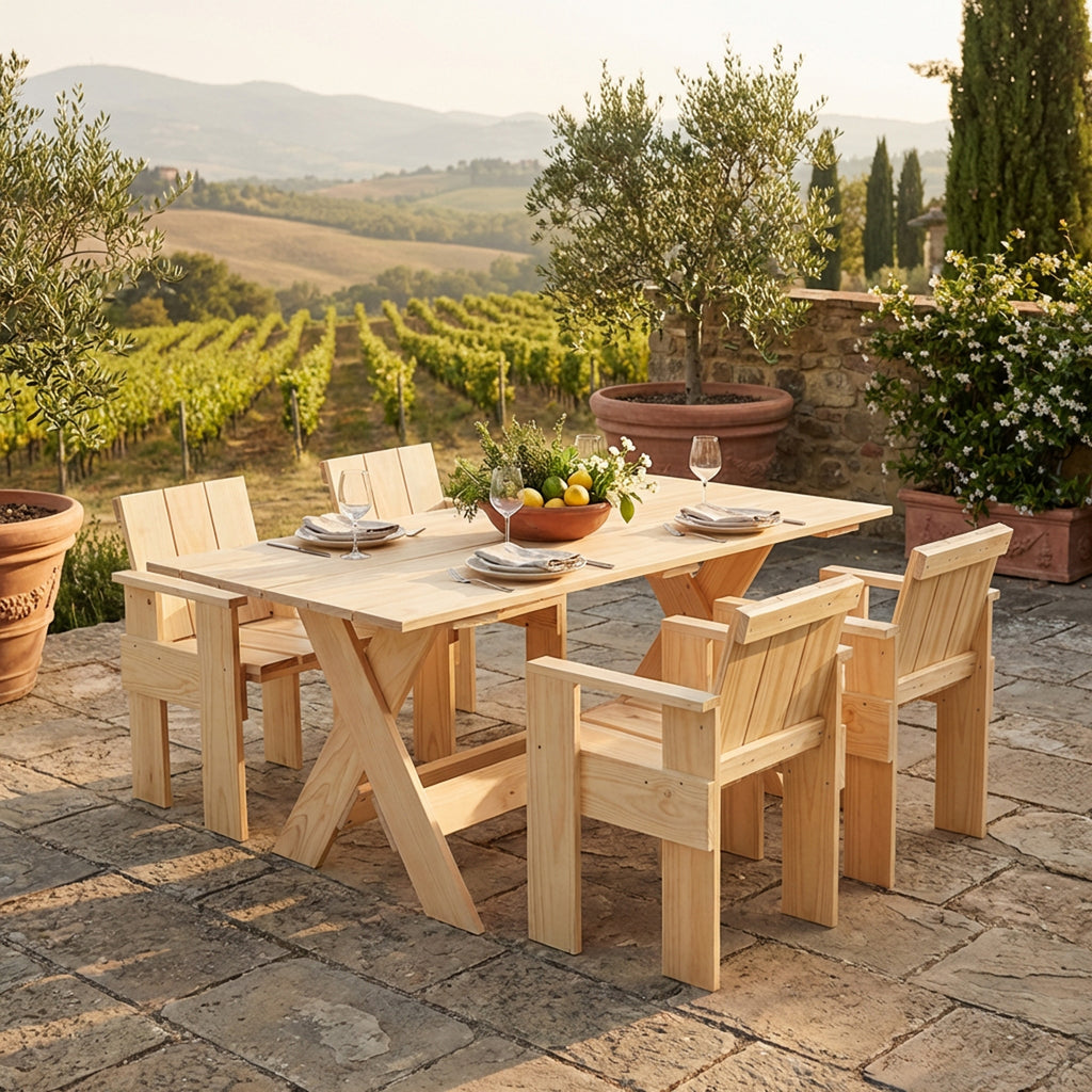 HAY Crate Garden Dining Set - Medium - Curated by Holloways of Ludlow