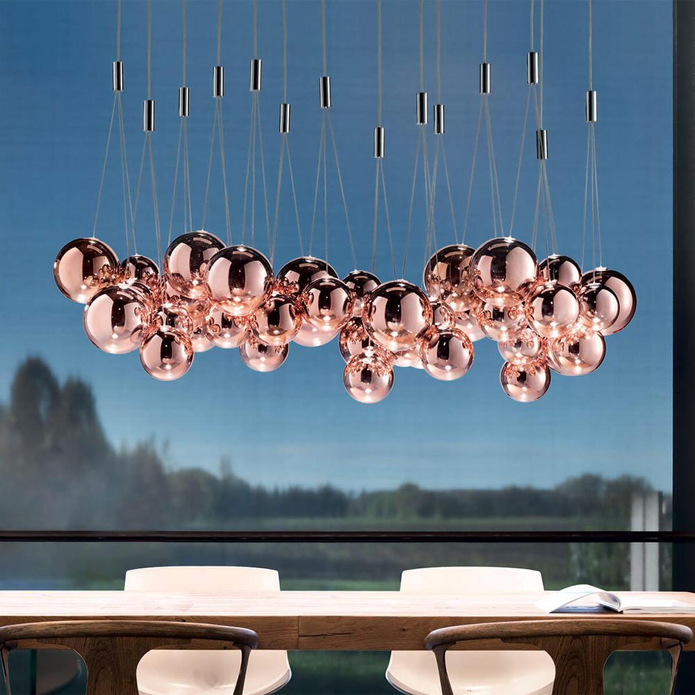 Random cluster pendant light