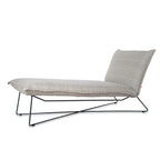 Jess Designs Earl Garden Chaise Longue - Melbourne Grind Fabric
