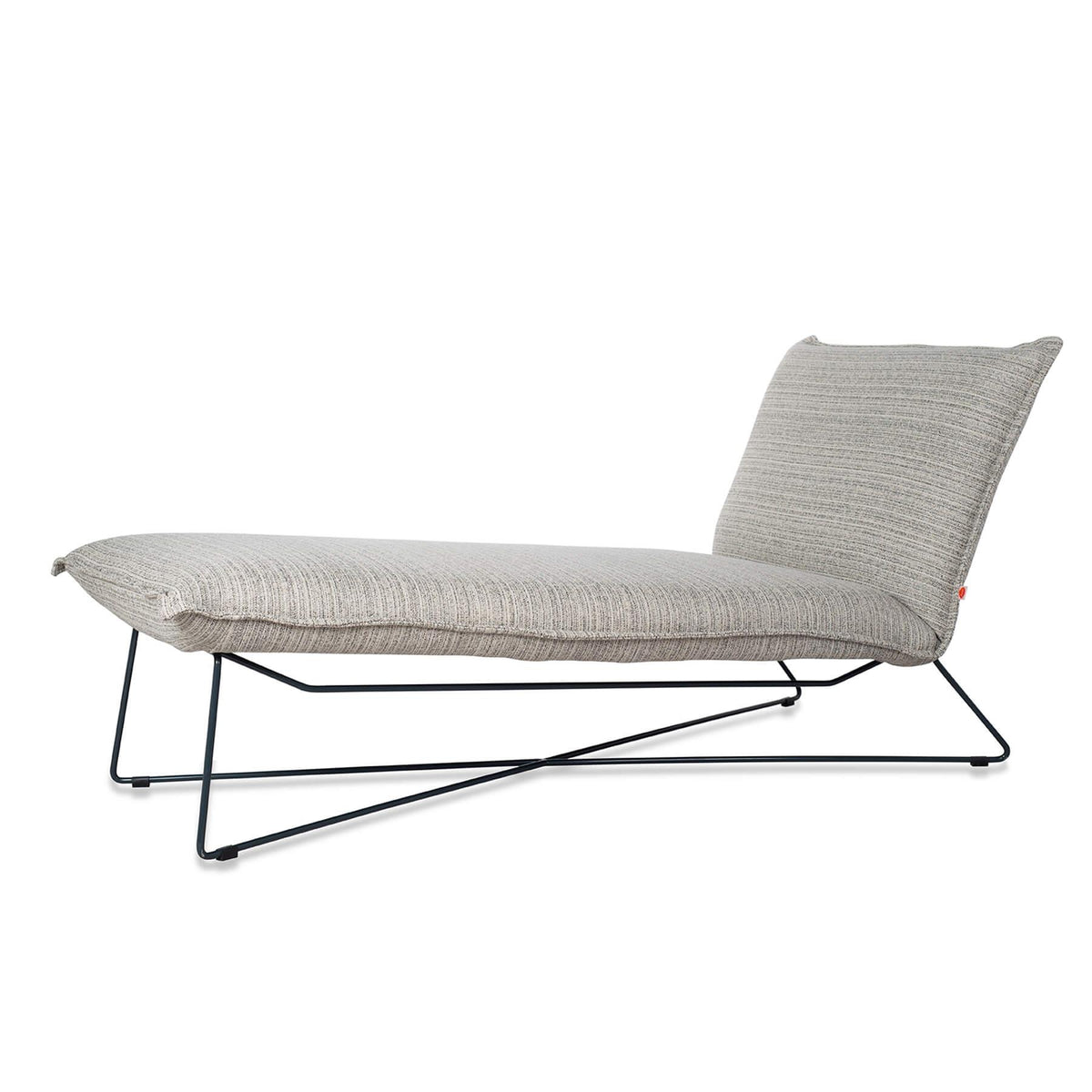 Jess Designs Earl Garden Chaise Longue - Melbourne Grind Fabric