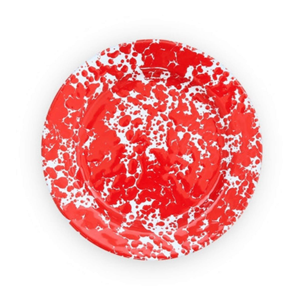 Outlet Old School Electric Splatter Side Plate - Red