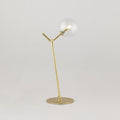 Outlet Atom table lamp - Matt brass, Clear