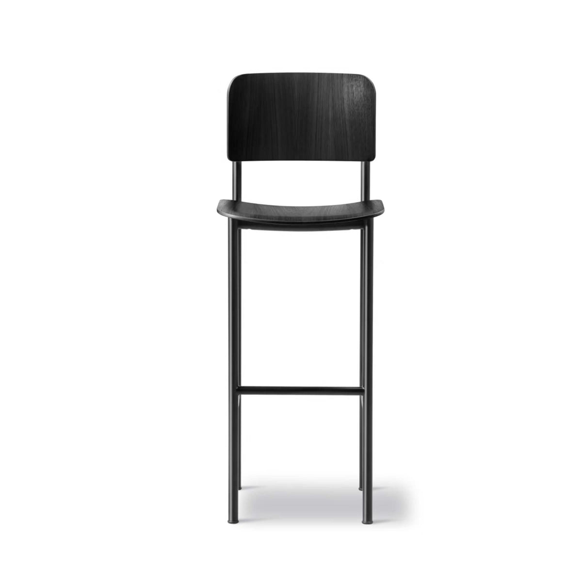 Fredericia Plan Bar Stool with Metal Legs