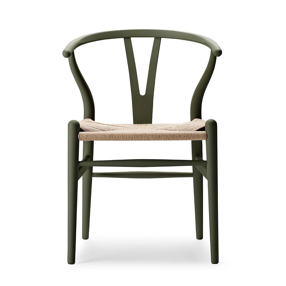 Outlet Carl Hansen & Son CH24 Wishbone Chair - Isle Crawford Special Edition - Seaweed