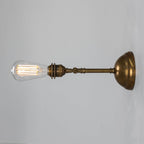 Mullan Lighting Dabb Brass Adjustable Bare Bulb Wall Light