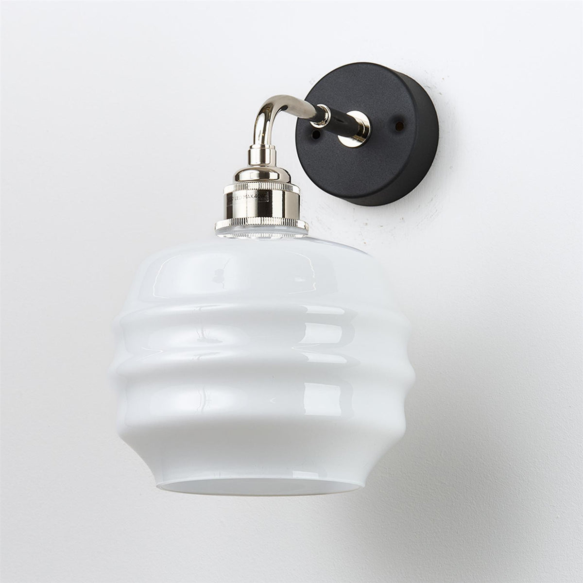Old School Electric Deco Wall Light : Right Angled
